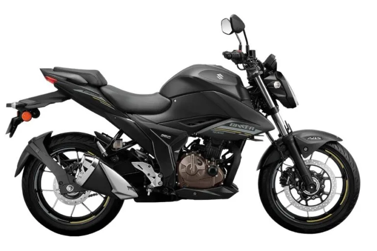 Imagen de la Suzuki Gixxer 250, una motocicleta deportiva con un diseño agresivo y elegante.