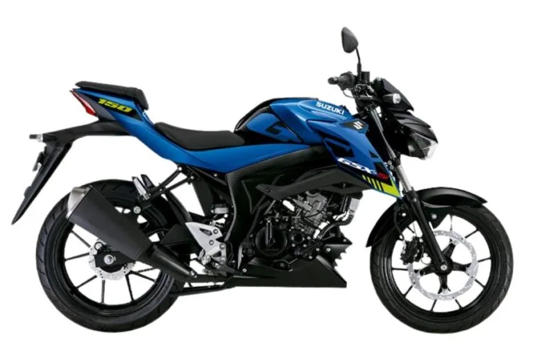 Imagen de la Suzuki GSX-S150, una motocicleta deportiva con diseño ágil y atractivo.
