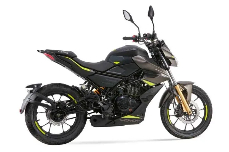 Moto Venom X18, una motocicleta automática de 50 cc, ideal para principiantes y desplazamientos urbanos, disponible en Supermotos MyM Tolima.